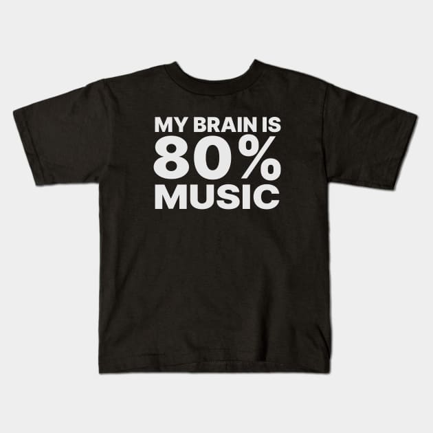 Music Quote Kids T-Shirt by Sizukikunaiki